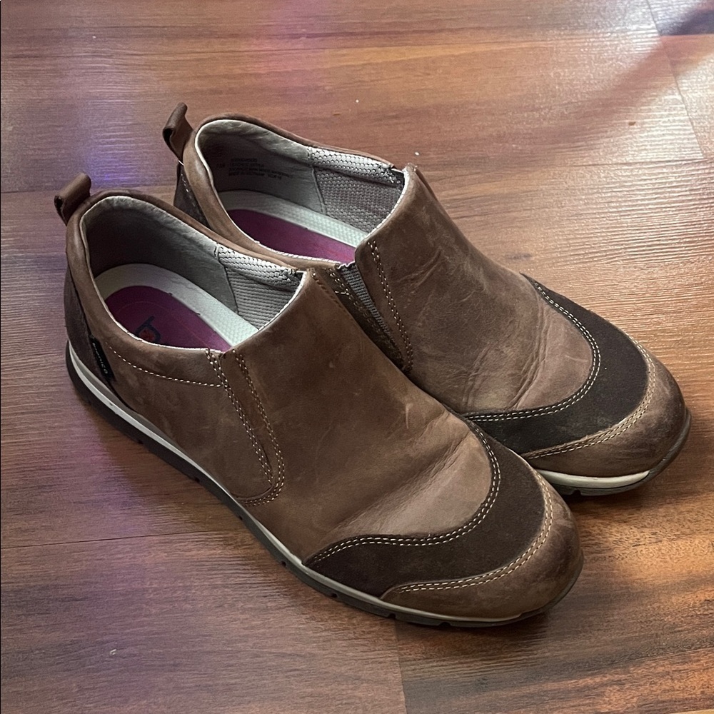 Bionica Brown Leather Slip Ons 7
